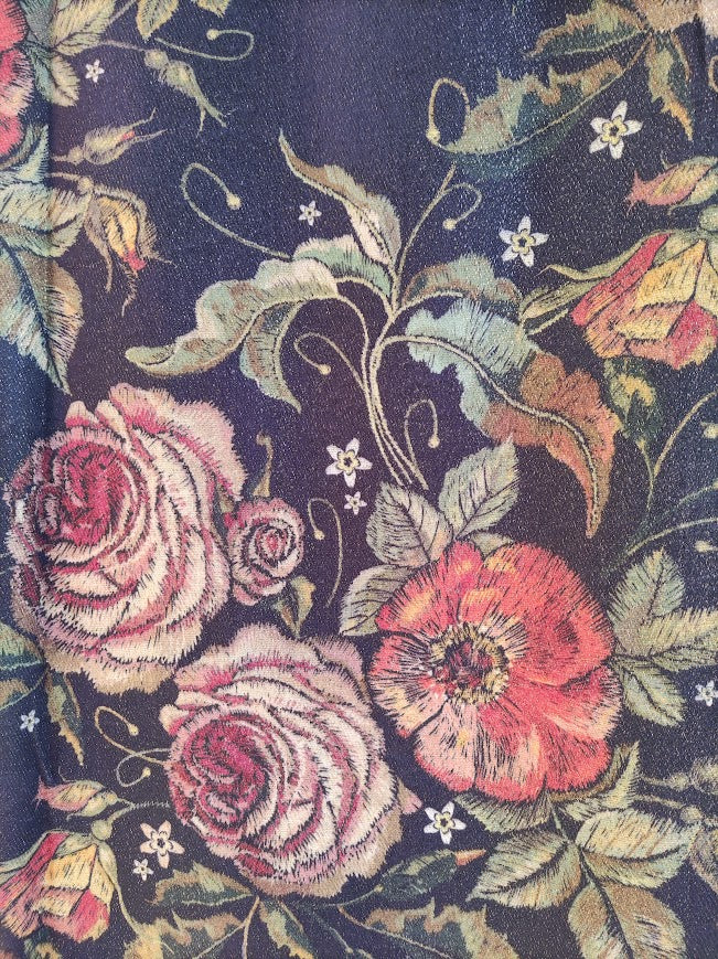 Halsduk, blommig