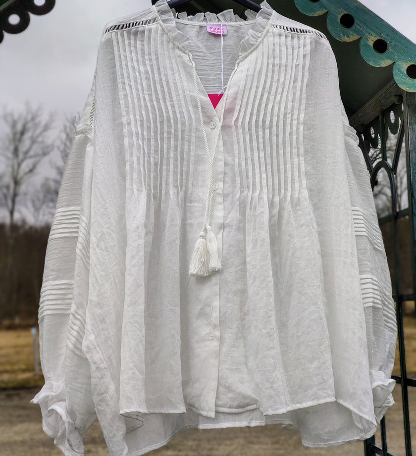 Skjortblus romantisk, Minou