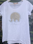T-shirt, elefant med strass, with love