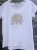 T-shirt, elefant med strass, with love
