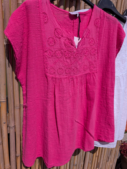 Blus med broderi, MixByHeart