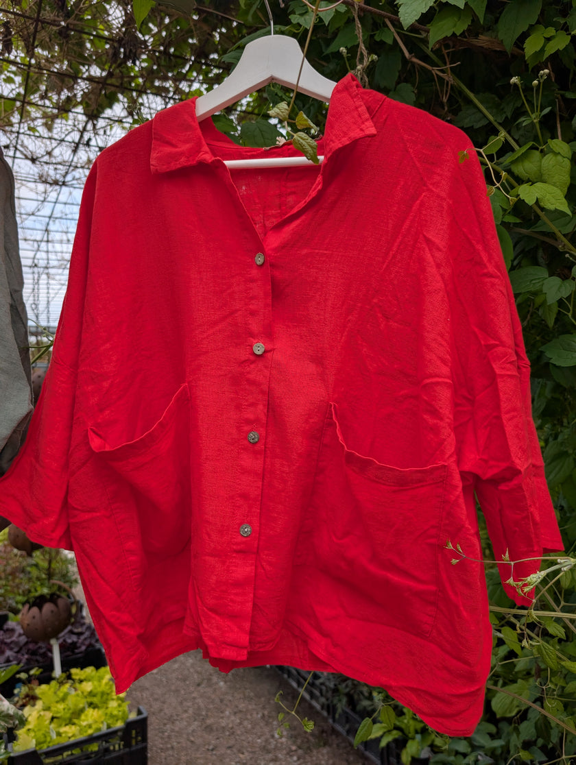 Blus/ tunn jacka med fickor, Marta