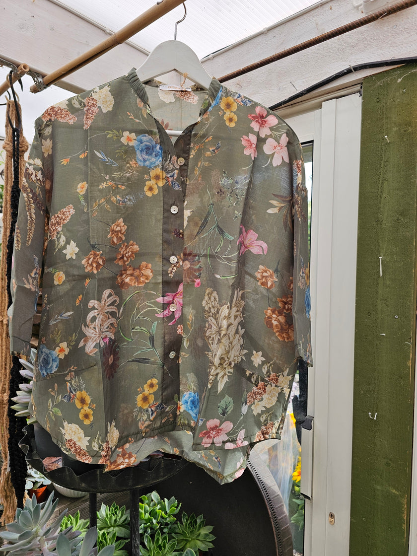 Blus, blommönstrad, Gemeni