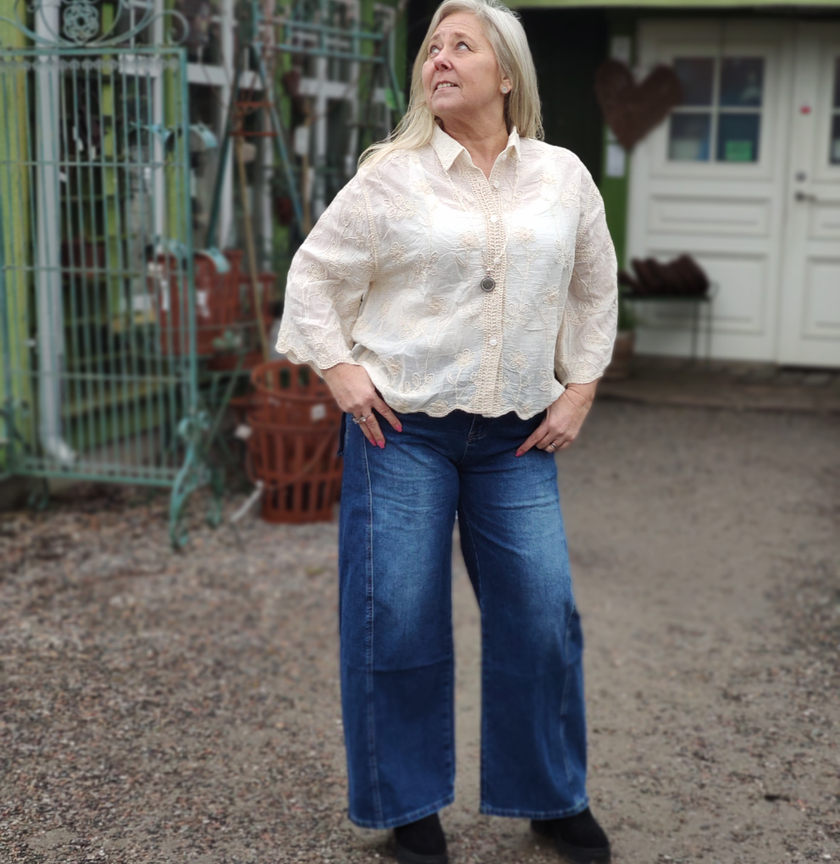 Jeans, tuff modell, utanpåfickor