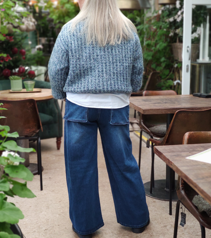 Jeans, tuff modell, utanpåfickor
