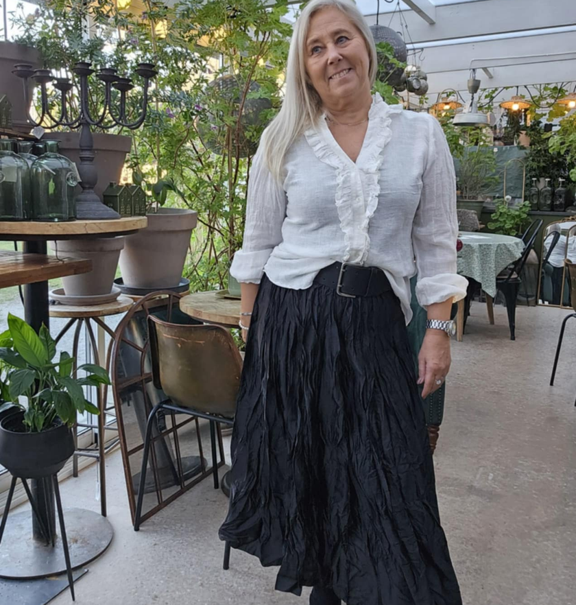 Linneblus med krås, Branting