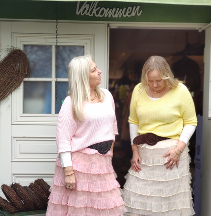 Skärp, flätat läder