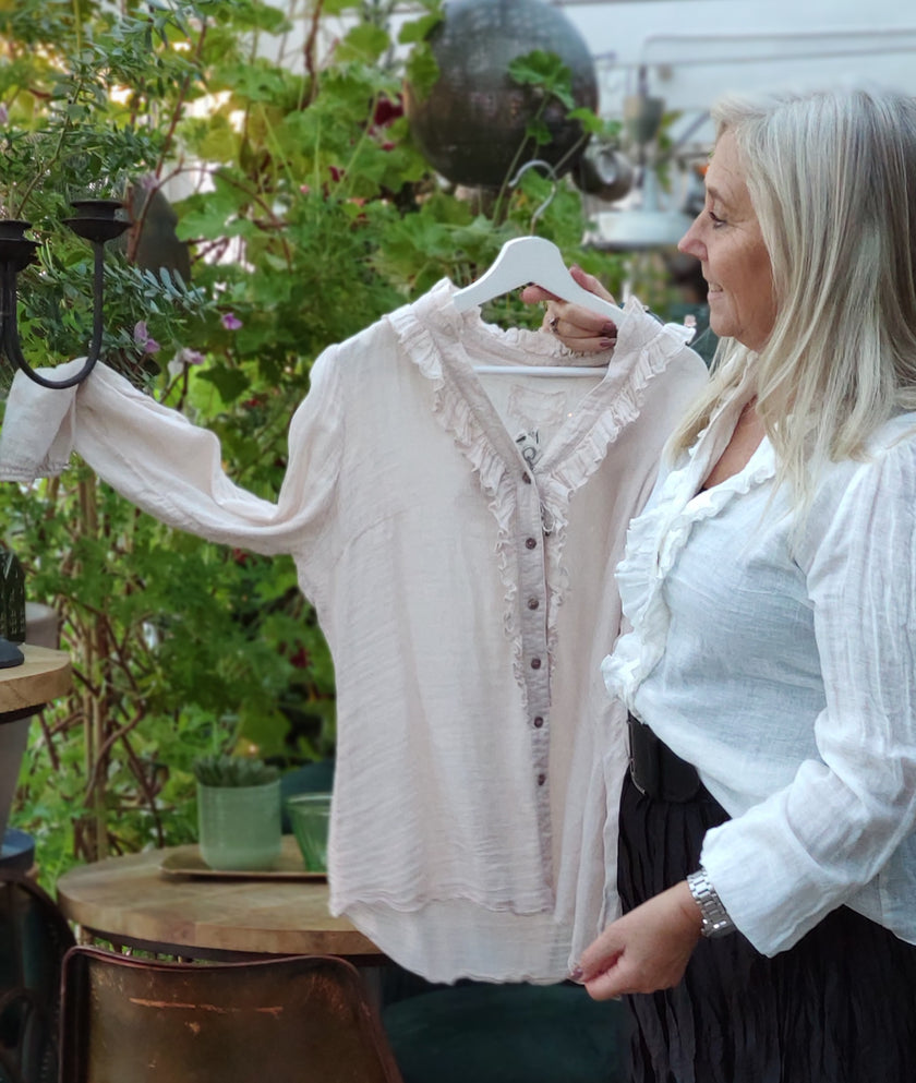 Linneblus med krås, Branting