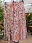 Kjol blommig, med bred smock, Marta