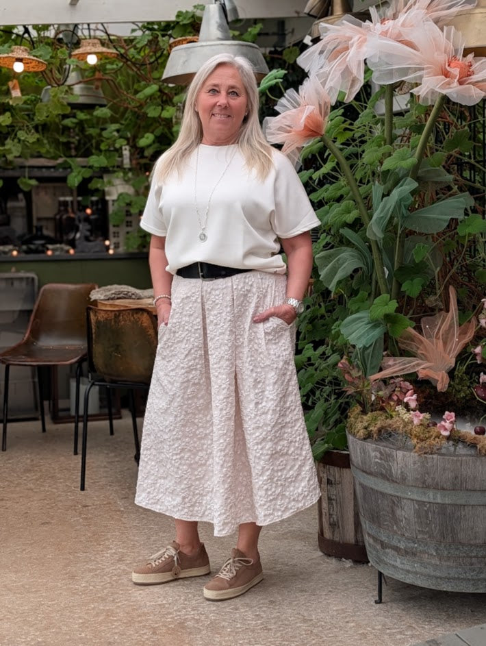 Kjol 'Lilly' blommig struktur, Camicia
