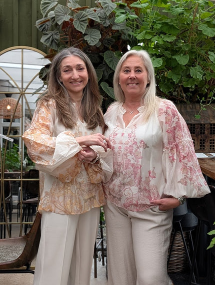 Blus, blommig, Minou Minou