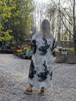 Kaftan i mönstrad viskosmix, 'Vina', Olars Ulla