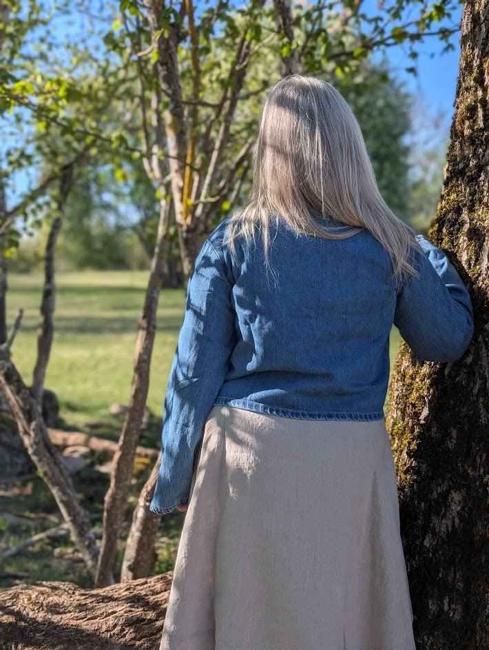 Jacka denim, med knyten, Marta