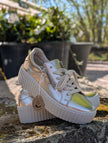 Sko, skimrande sneakers, Gabor