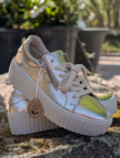 Sko, skimrande sneakers, Gabor