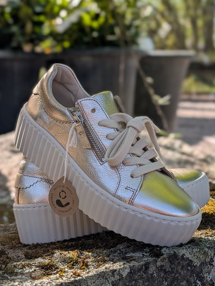 Sko, skimrande sneakers, Gabor