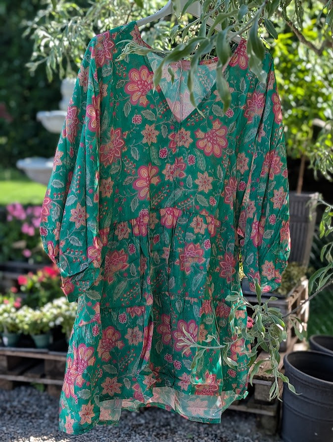 Tunika, bohemisk blomma, Love Forever