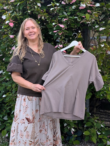 Topp med volangärm, Marta