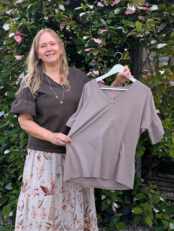 Topp med volangärm, Marta