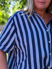 Kortärmad Skjorta Randig, Camicia