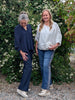 Vida jeans med strass, FOLYROSE