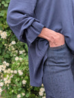 Vida jeans med strass, FOLYROSE