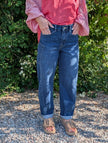 Jeans med barrelform, Camicia