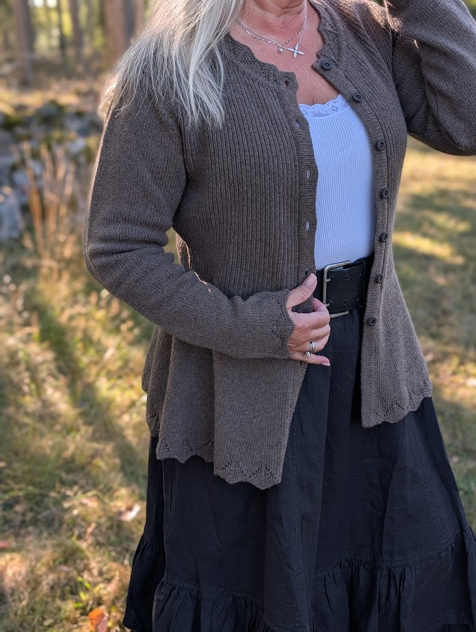 Stickad kofta i merinoull, 'Soda', Olars Ulla