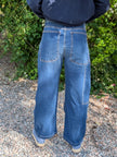 Jeans med avslappnad barrelform, Not Sisters
