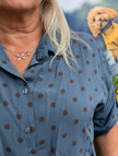 Prickig skjorta med knytdetalj, Soulful Fashion