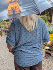 Prickig skjorta med knytdetalj, Soulful Fashion