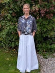 Blommig blus i ledig skjortmodell, Soulful Fashion