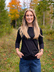 T-shirt med båtringning i viskos, OlarsUlla bas