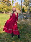 Lång linneklänning, 'Kanel', Olars Ulla