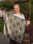 Mönstrad sidenscarf, 7east