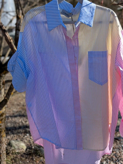 Skjorta, ränder i glada färger, Camicia