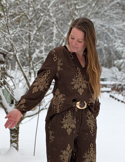 Blus med glittermönster, Marta