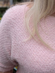 Tröja, 'Parisa'  stickad supermjuk, kort ärm, MixByHeart