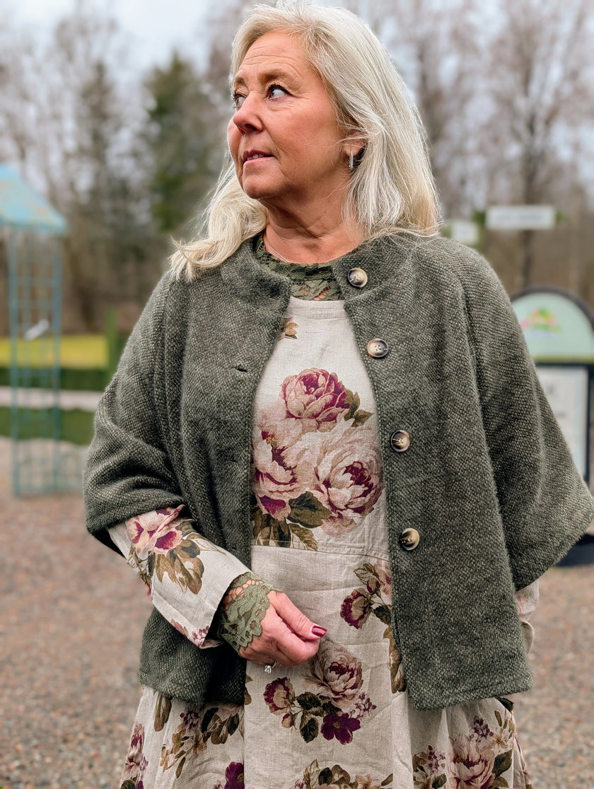 Kofta, jacka, cape, med knappar, Marta