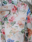 Blus, blommig, tunn med puffärm, Camicia