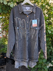 Jeansskjorta med strass, Monday Premium Paris