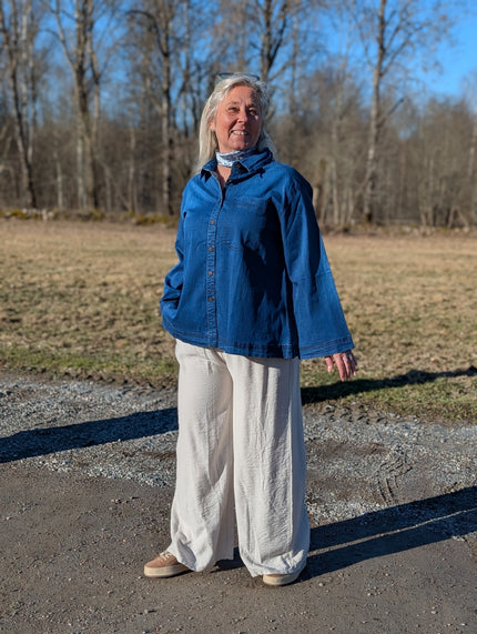 Skjorta, mjuk denim, Bohéme