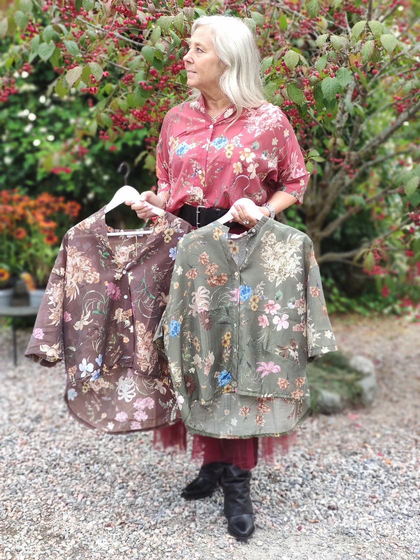 Blus, blommönstrad, Gemeni