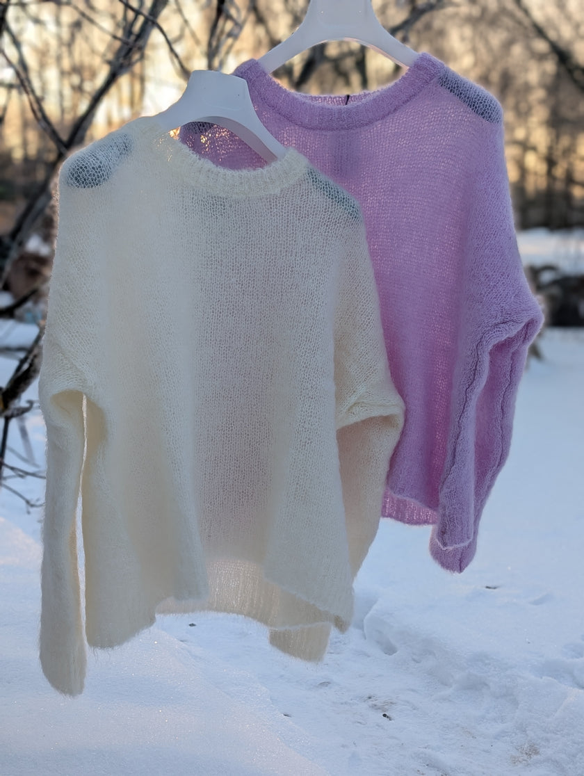 Tröja stickad mohair, Edith