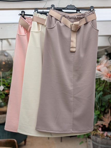 Kjol med bälte, SoulfulFashion