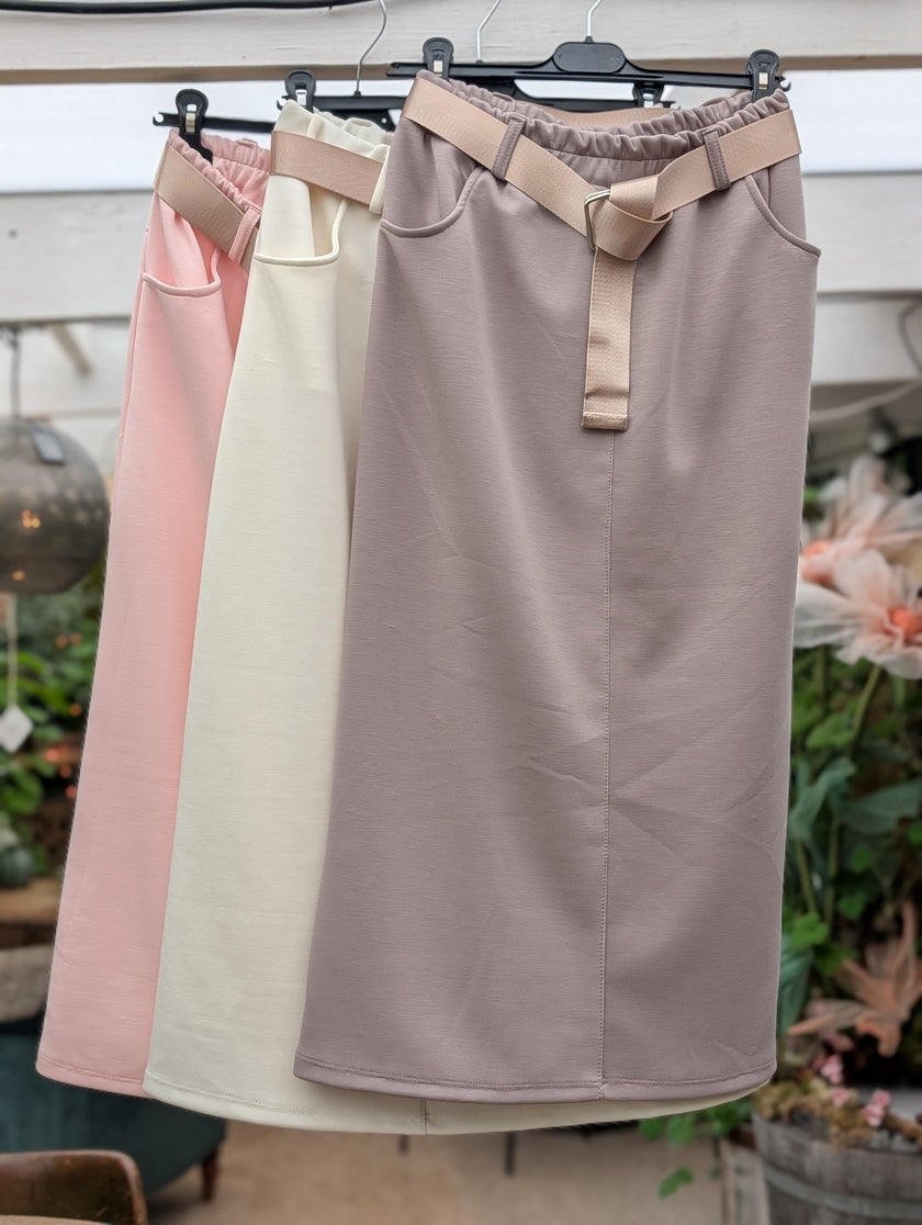 Kjol med bälte, SoulfulFashion