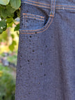 Vida jeans med strass, FOLYROSE