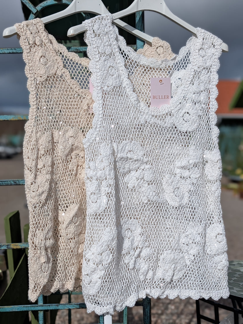 Topp/linne med glitter, Buller