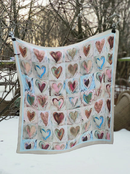 Scarf med hjärtan