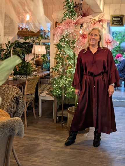 Klänning, 'Milly', glansig maxiklänning, Gemini